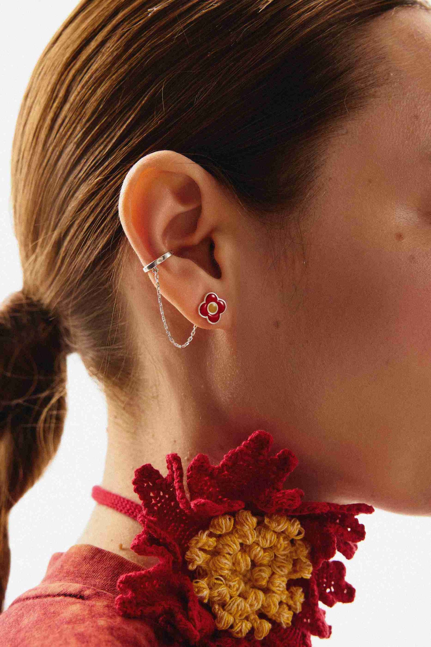Earrings "Peony"