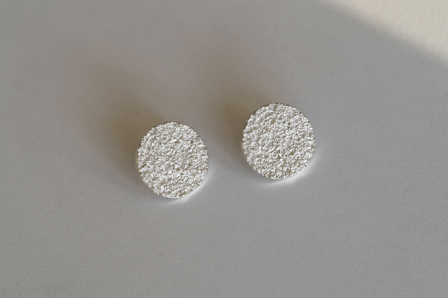 Earrings-discs "Sand" (20 mm)