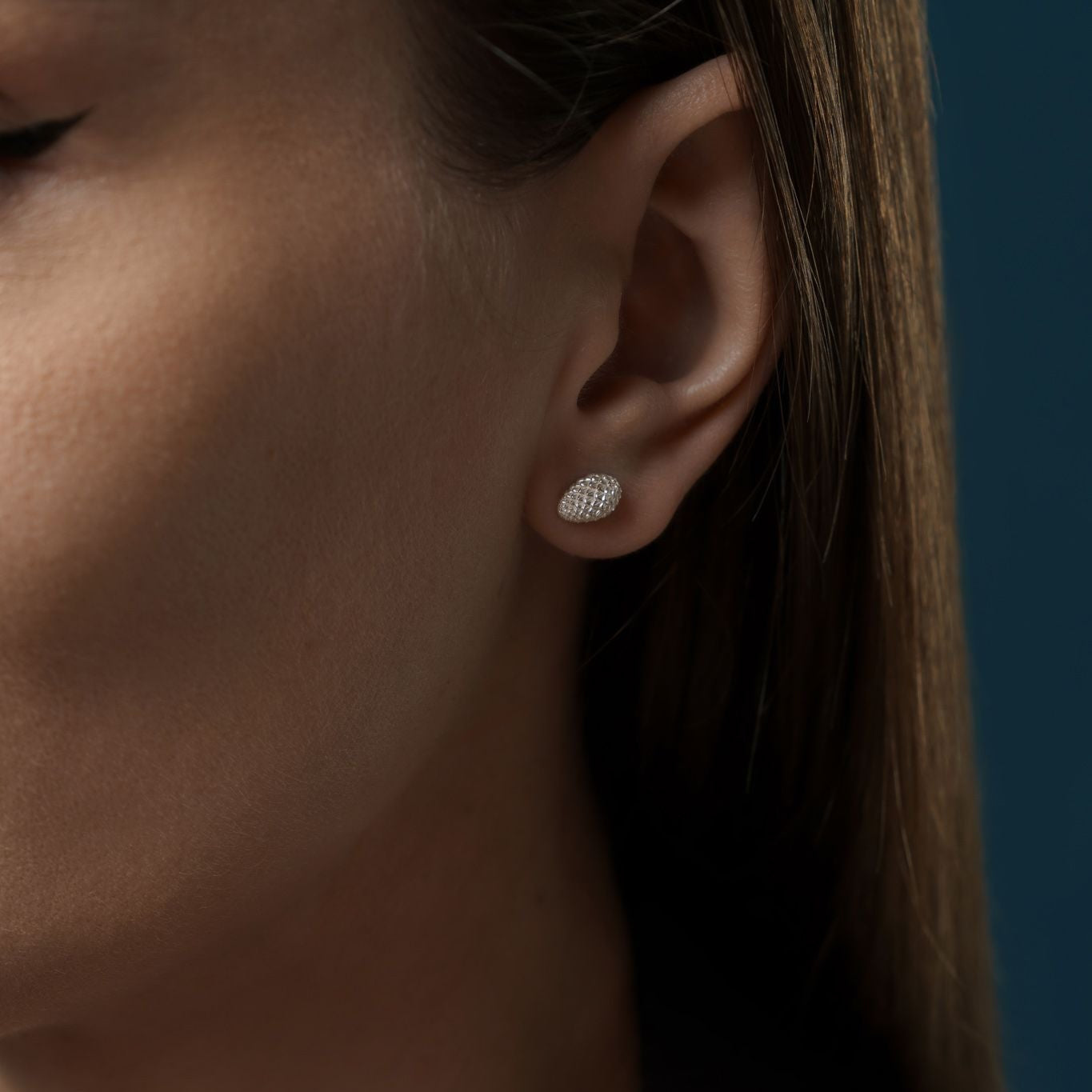 Earrings “Spruce cone” light