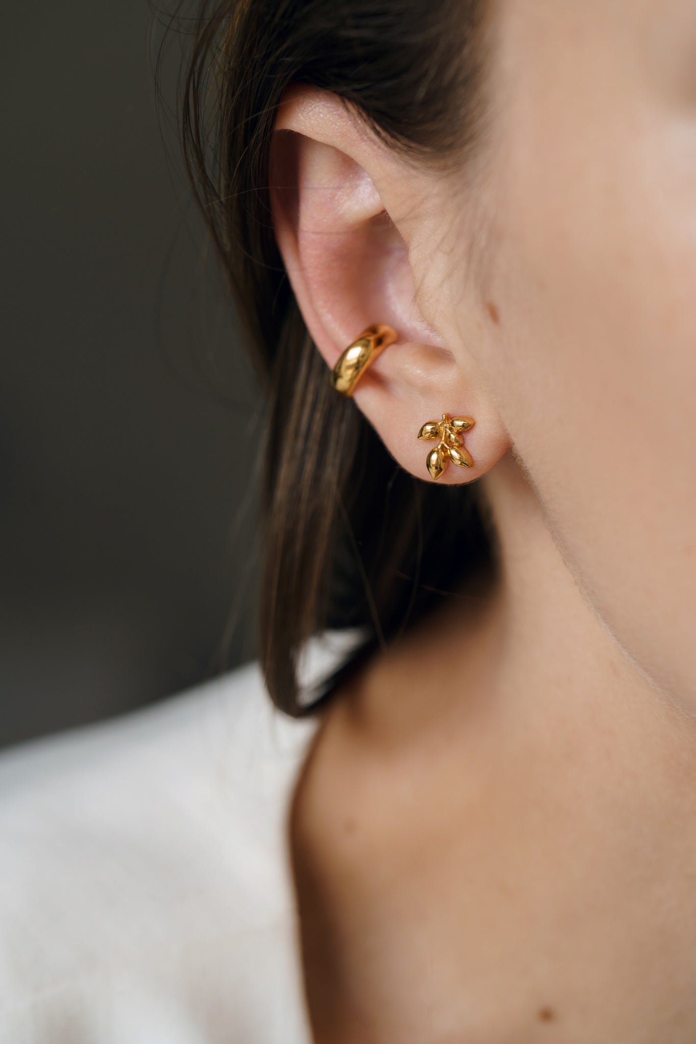 Stud earrings "Branch"