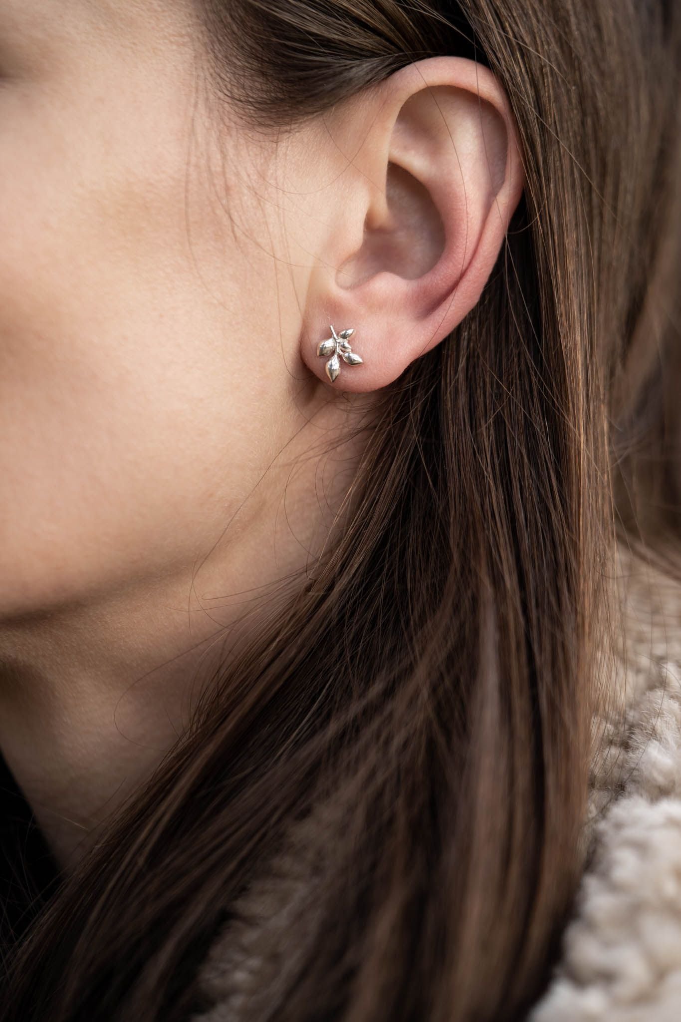 Stud earrings "Branch"
