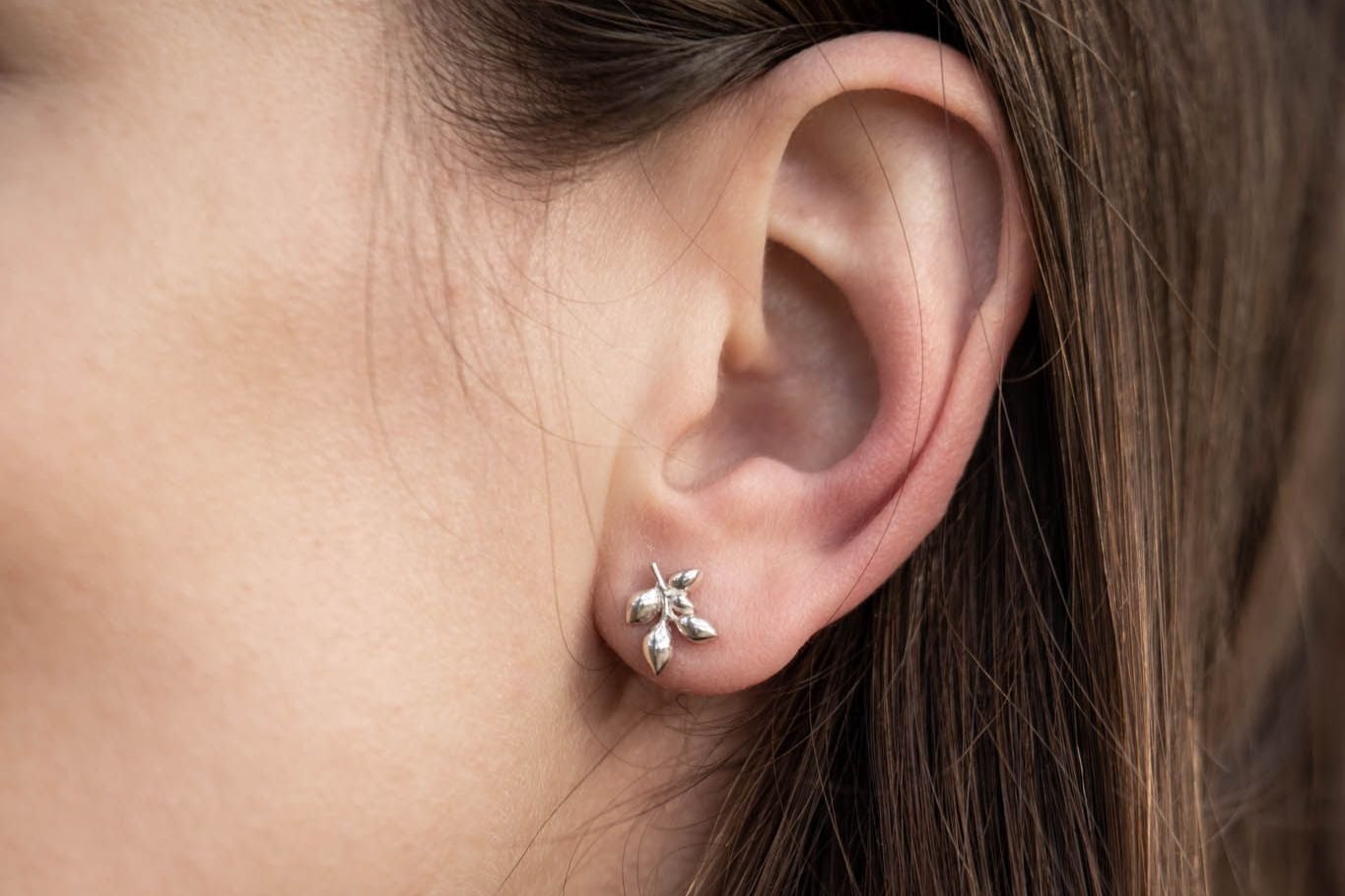 Stud earrings "Branch"