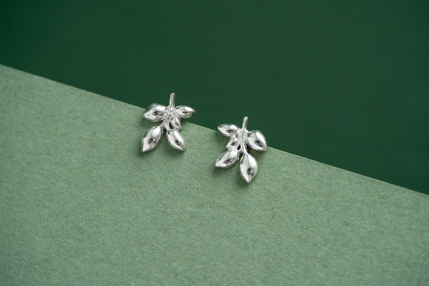 Stud earrings "Branch"