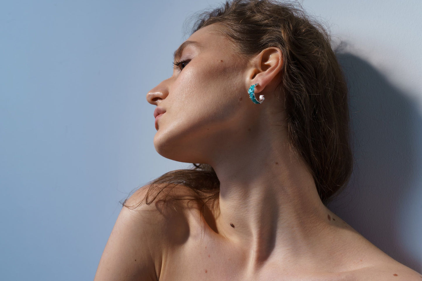 Congo earrings "Wave" (6 mm/20 mm)