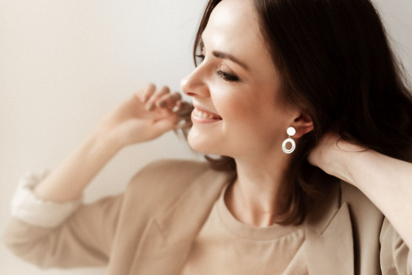 Pendant-earrings "Path" (17 mm)