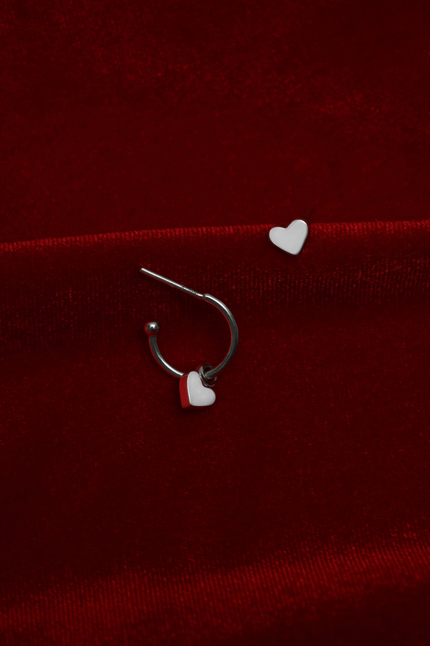 Hoop earrings with a pendant "Beloved"