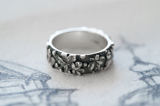 Ring "Chestnuts" blackened (6 mm)