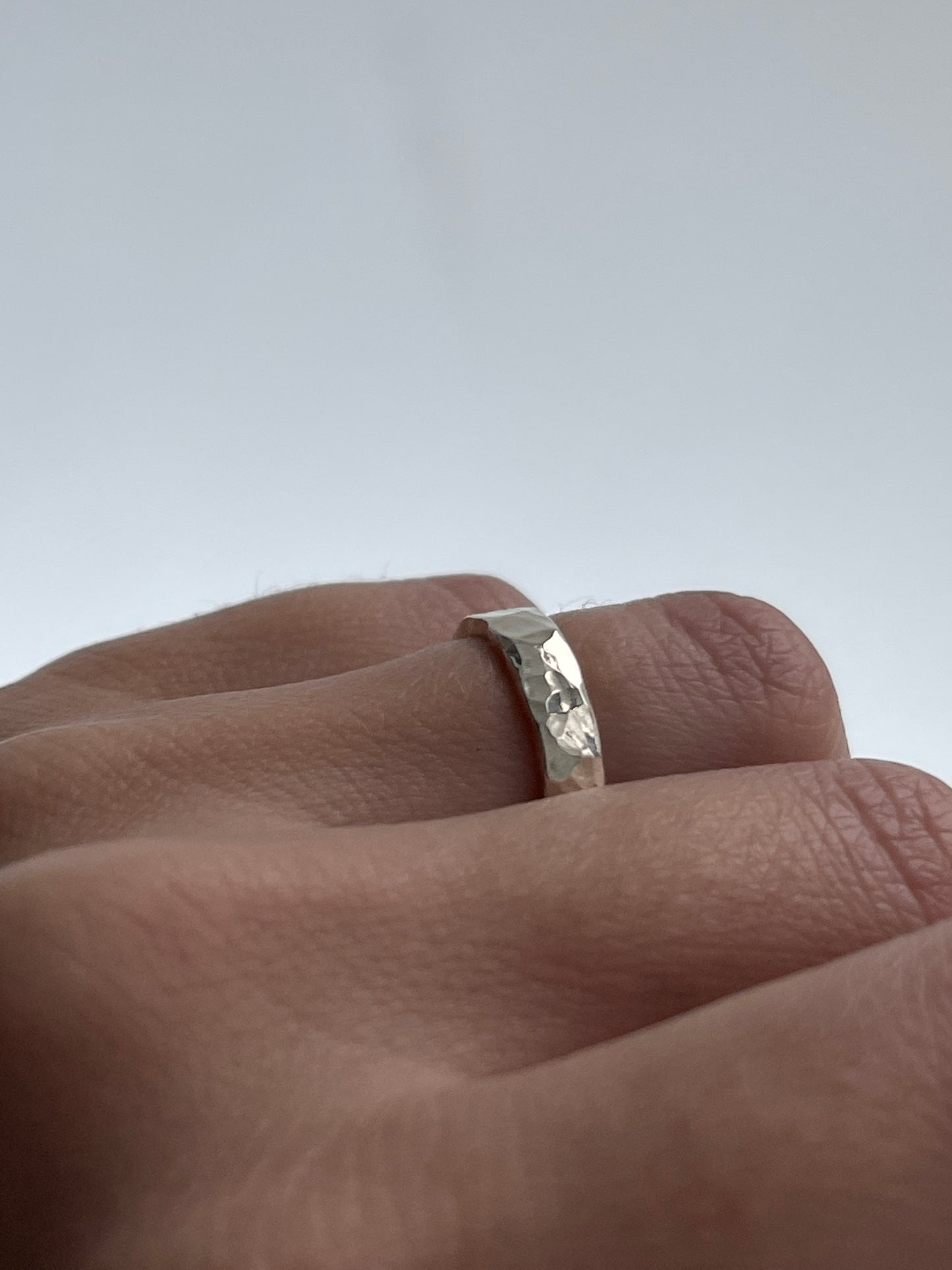 Ring "Simple" (4 mm) forged glossy