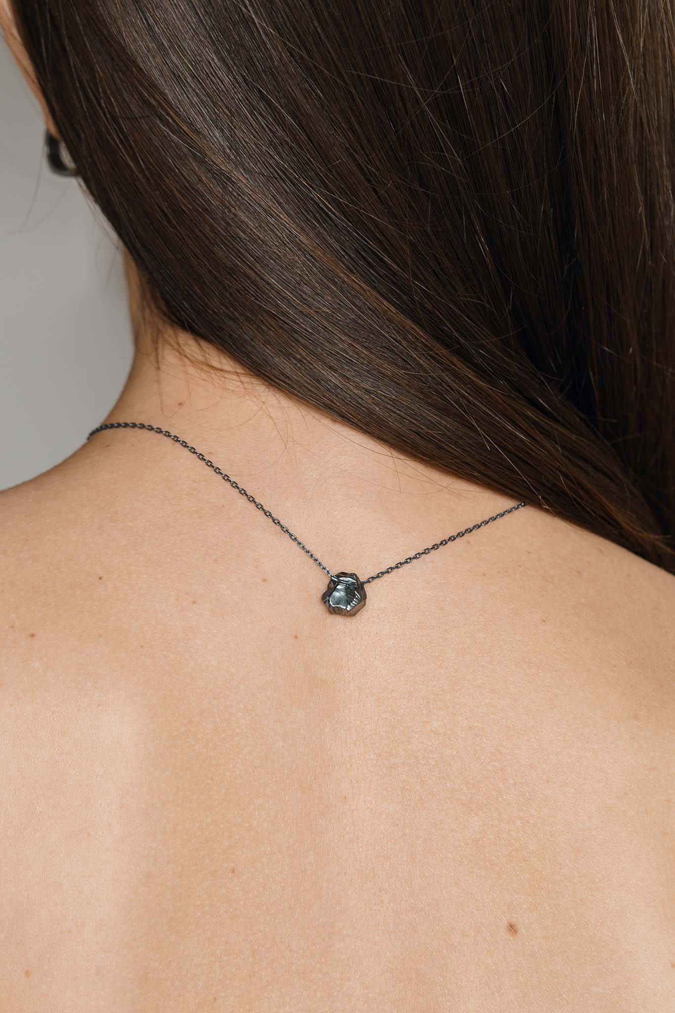 Necklace "Anthracite"