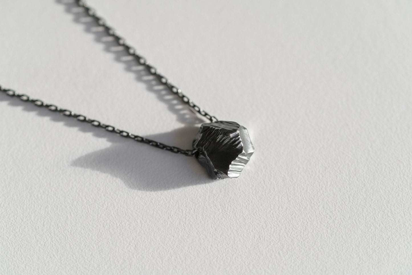 Necklace "Anthracite"