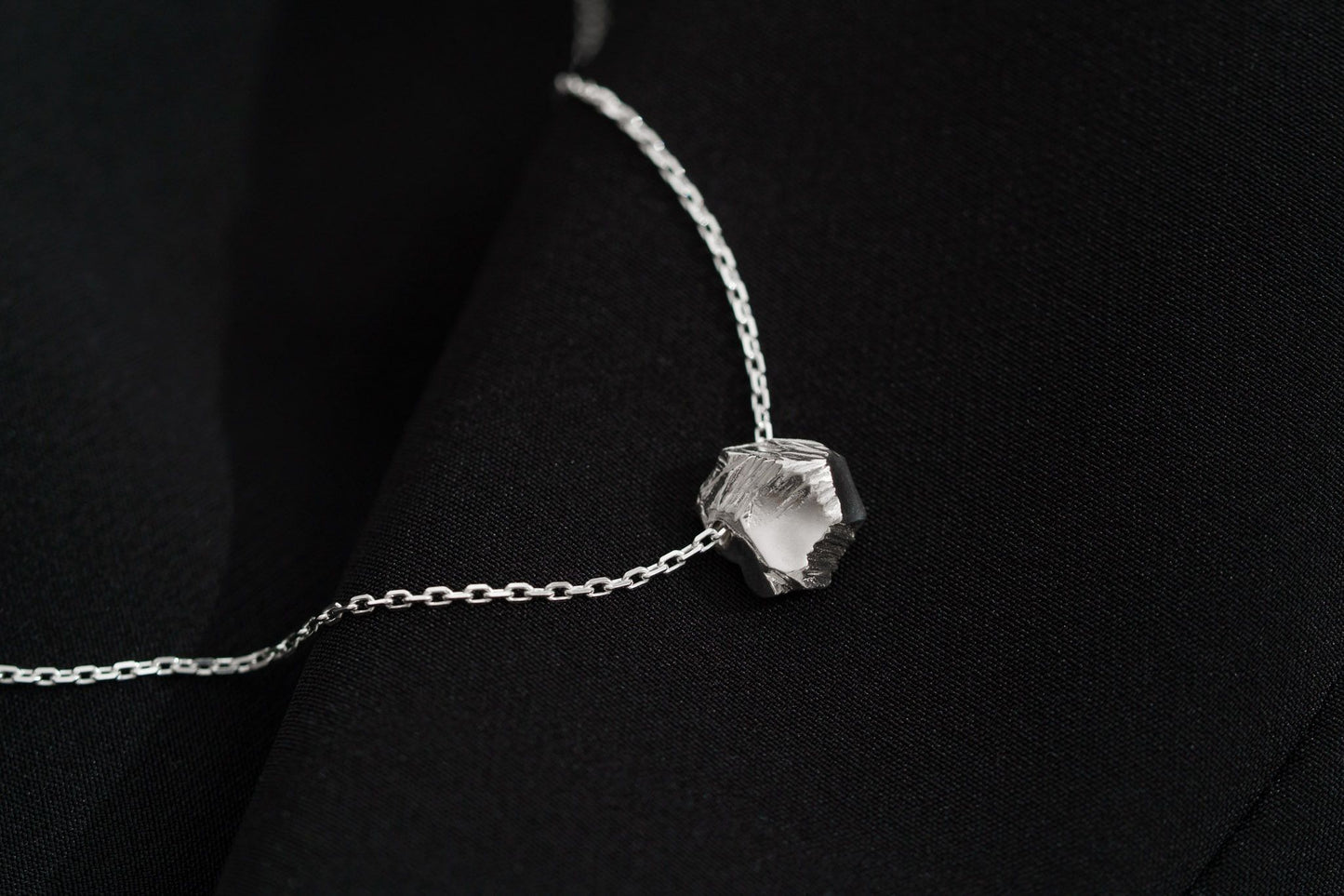 Necklace "Anthracite"
