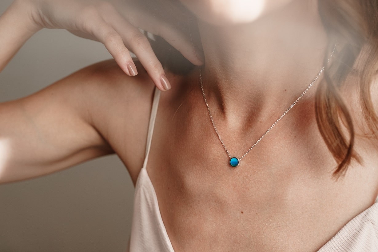 Necklace "Cote d’azur" (8 mm)
