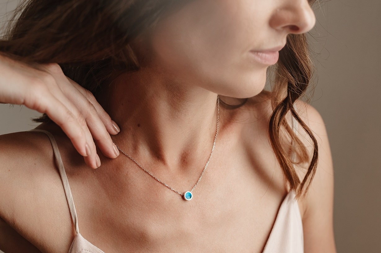 Necklace "Cote d’azur" (8 mm)