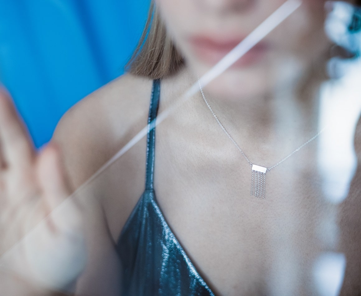 Necklace "Five strings"
