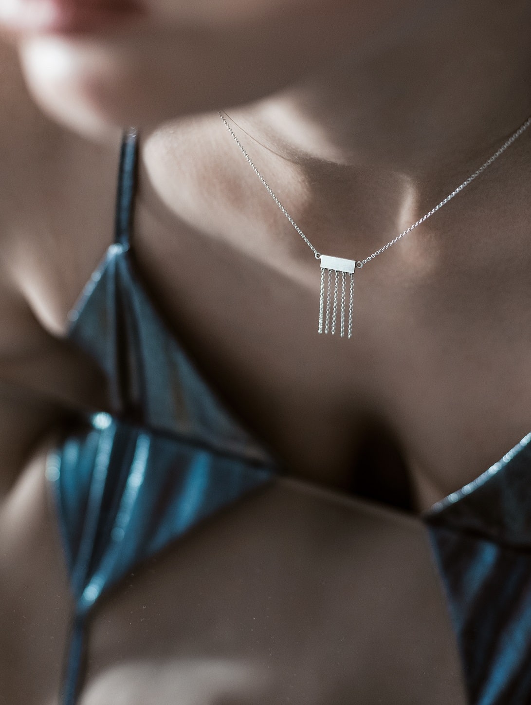 Necklace "Five strings"