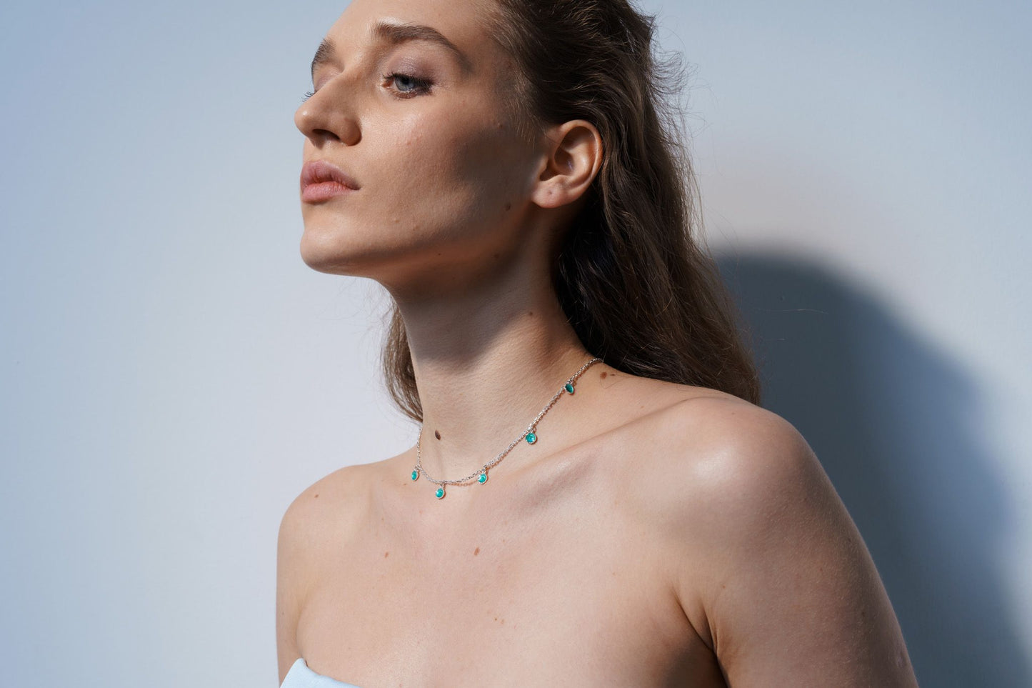 Necklace "Seas" emerald