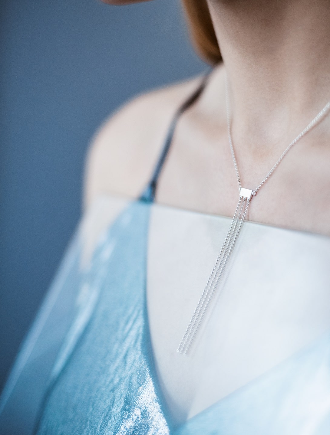 Necklace "Three strings" (8 cm)