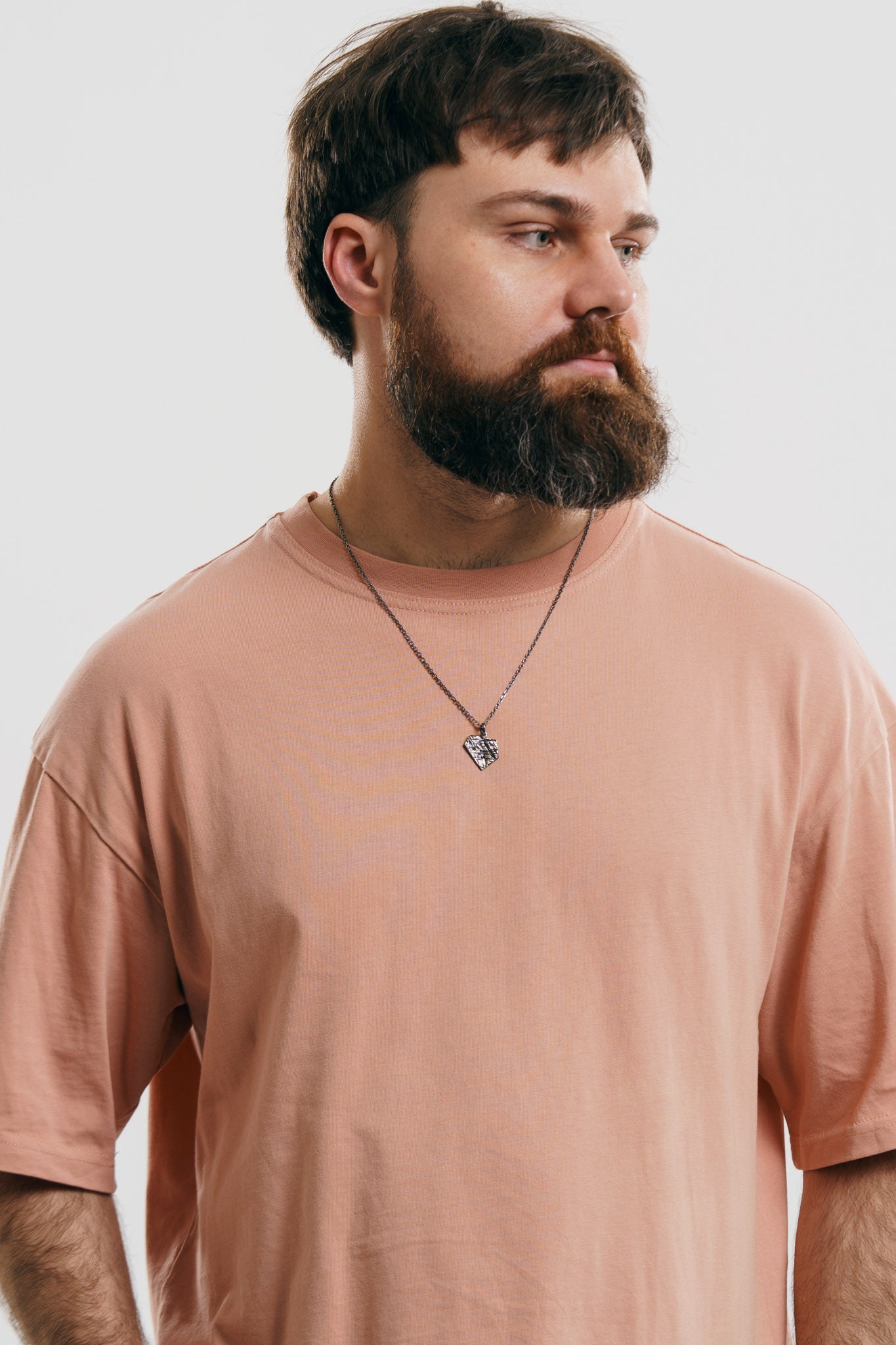 Pendant “Crushed Ice” (17×20 mm) blackened