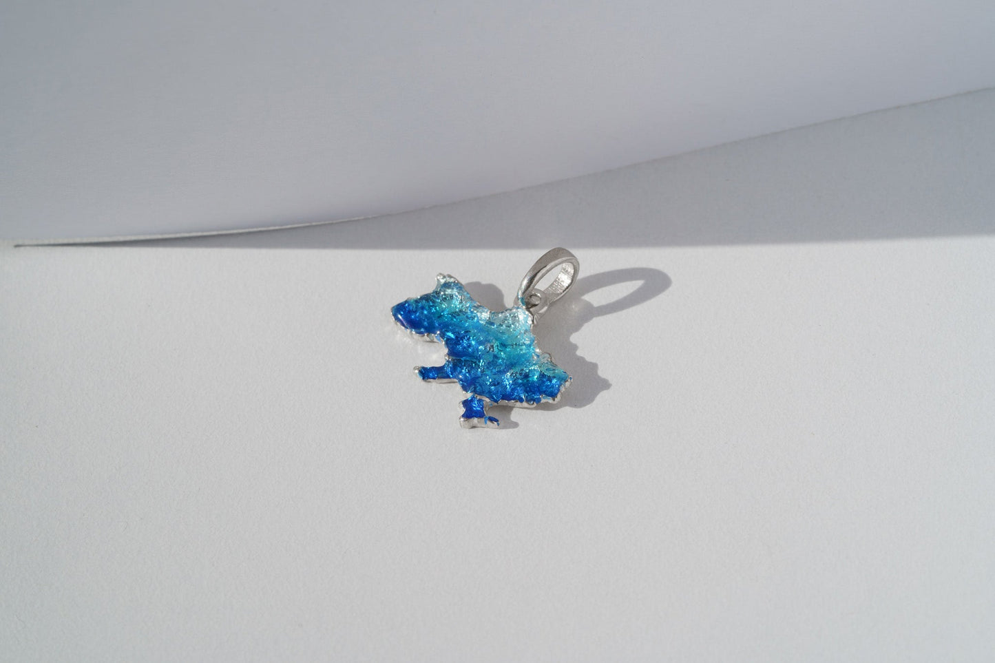 Pendant "United" textured with enamel