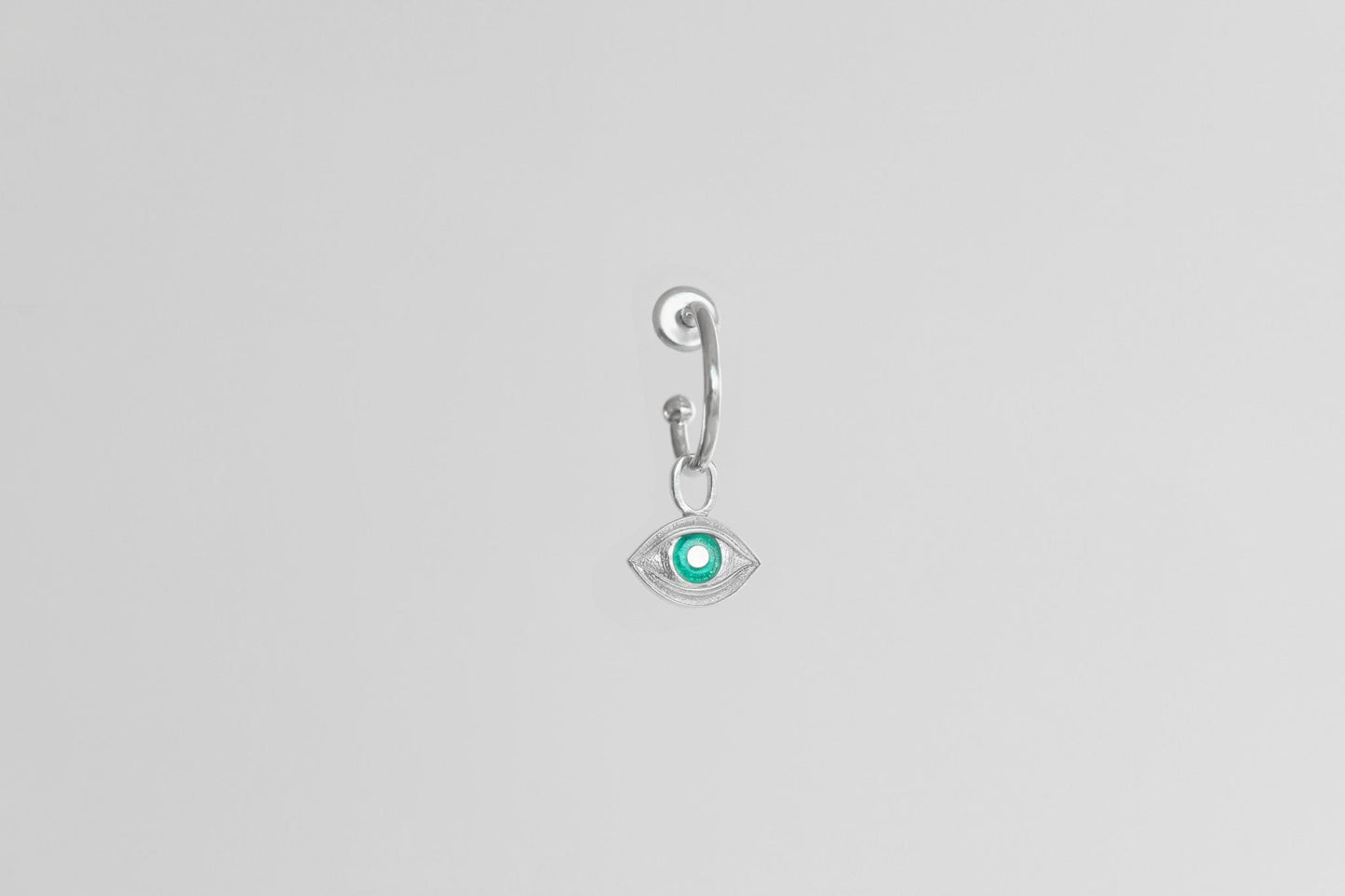Pendant for hoop earring "View of my forest"