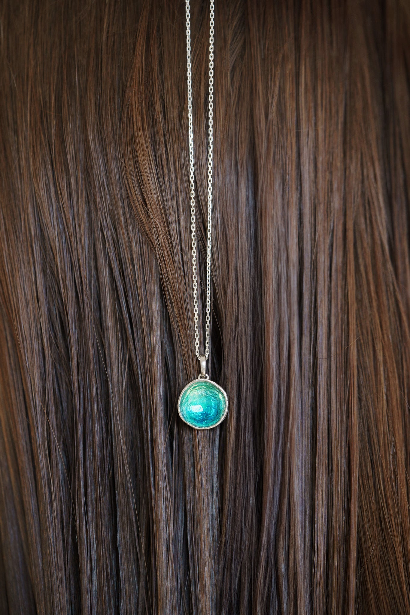 Pendant "Sea" (16 mm) emerald