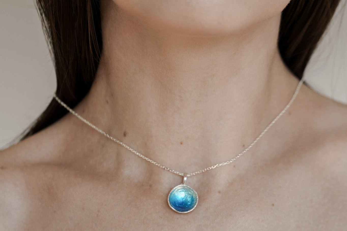 Pendant "Sea" (16 mm) emerald