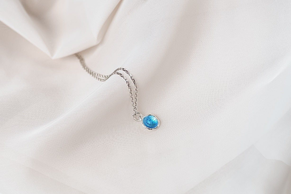 Pendant "Sea" (9 mm) blue