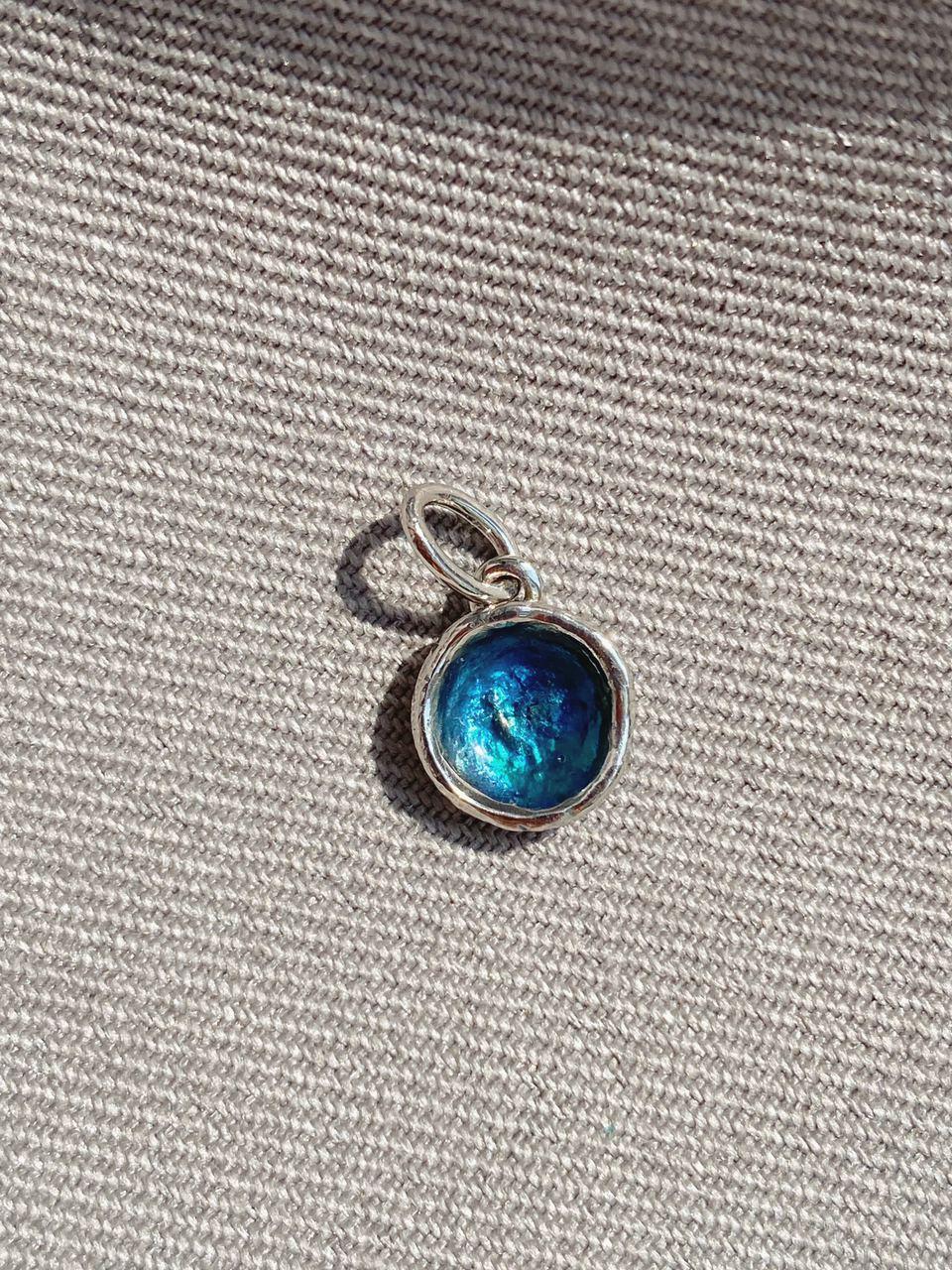 Pendant "Sea" (9 mm) blue
