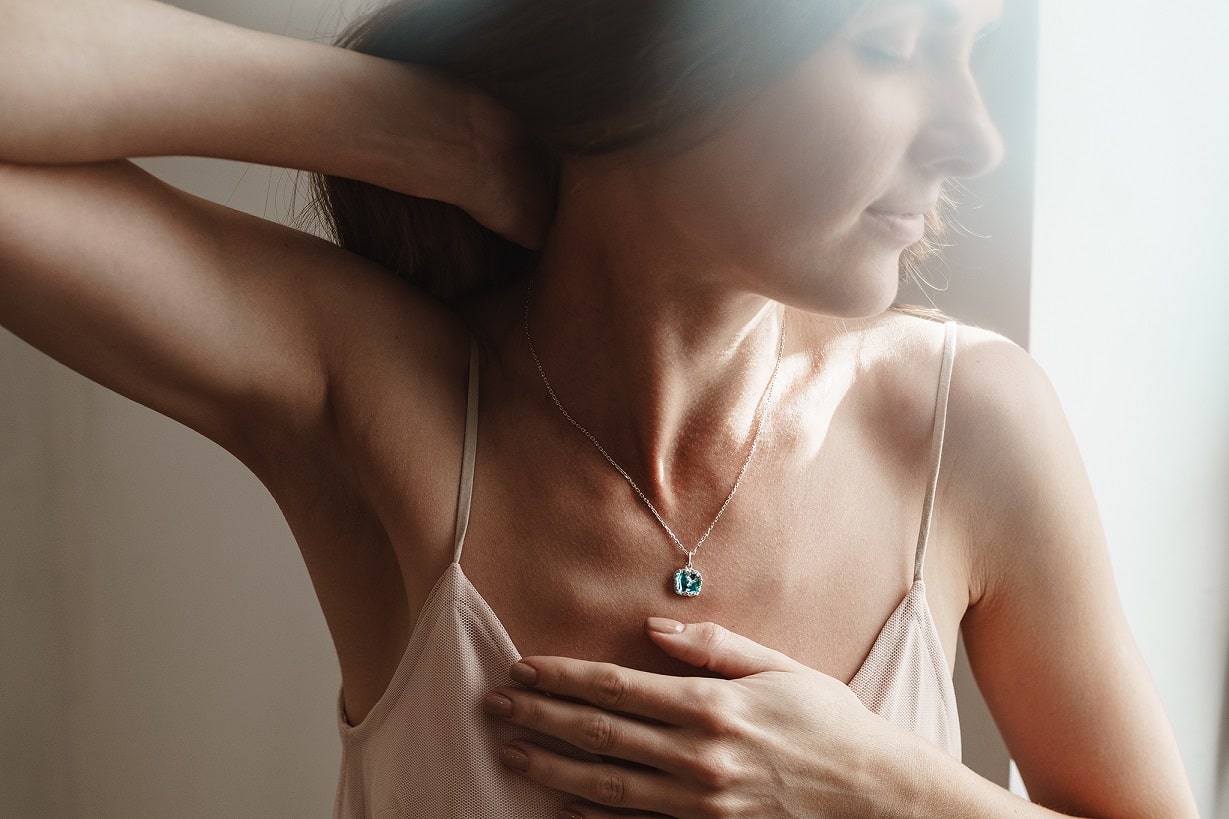 Pendant "Storm" emerald