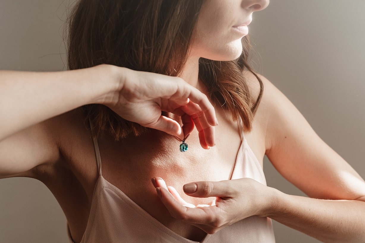 Pendant "Storm" emerald