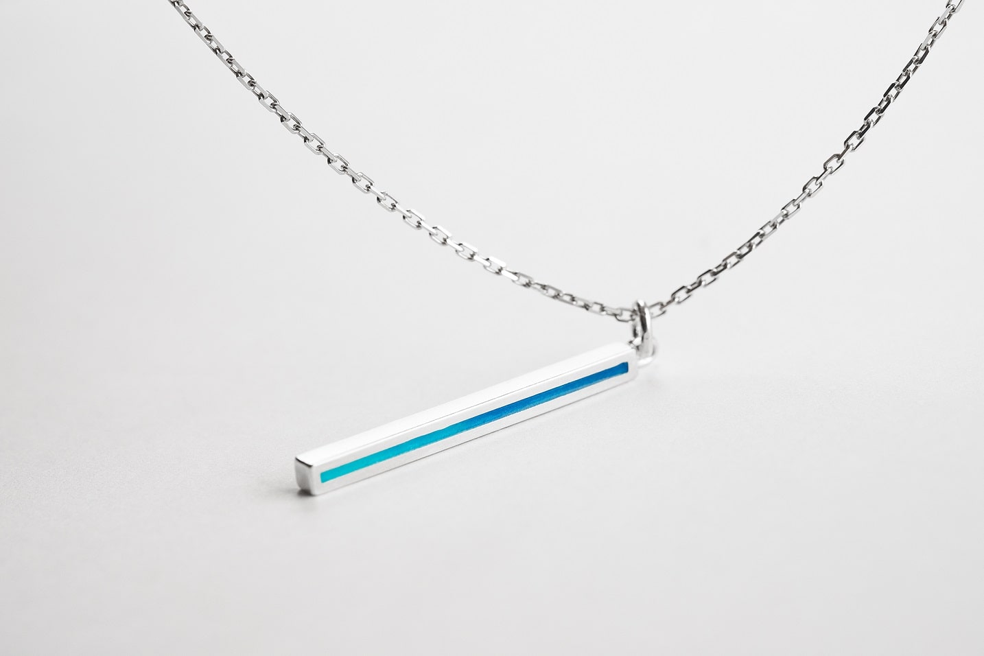 Pendant "Stripe" (31 mm) with enamel (different colors to choose from)