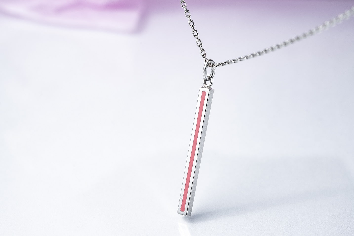 Pendant "Stripe" (31 mm) with enamel (different colors to choose from)