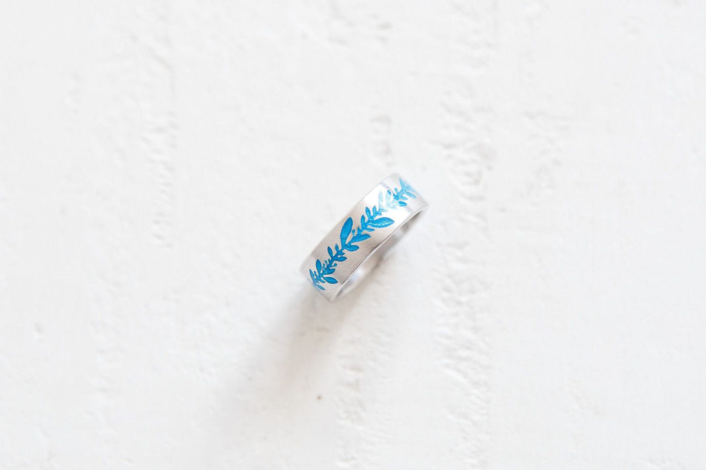 Ring "Branch" (7 mm) with enamel (different colors to choose from)