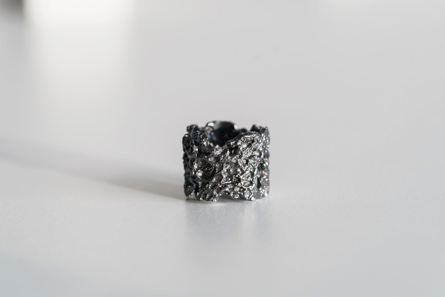 Ring "Bread" blackened (17 mm)