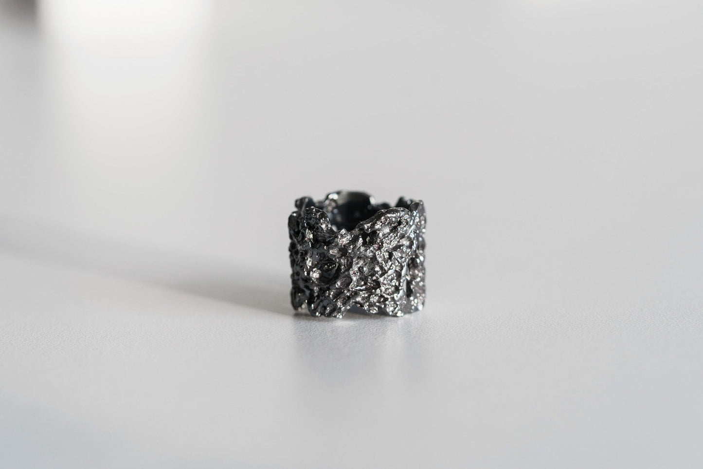 Ring "Bread" blackened (17 mm)