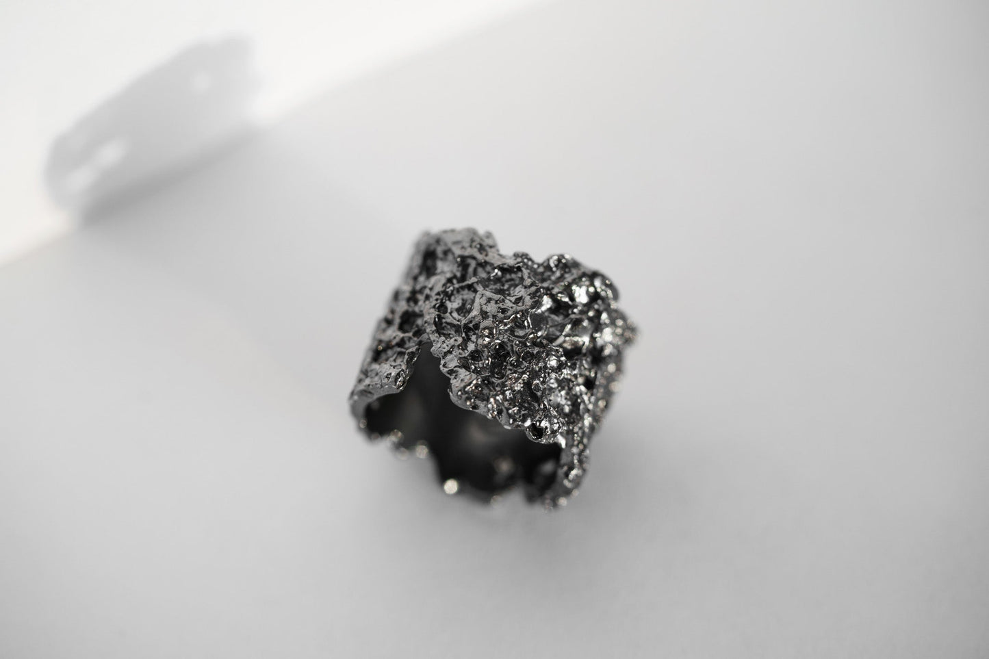 Ring "Bread" blackened (17 mm)
