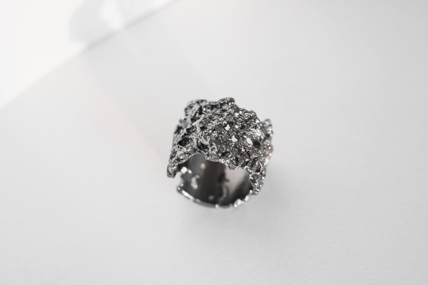 Ring "Bread" blackened (17 mm)