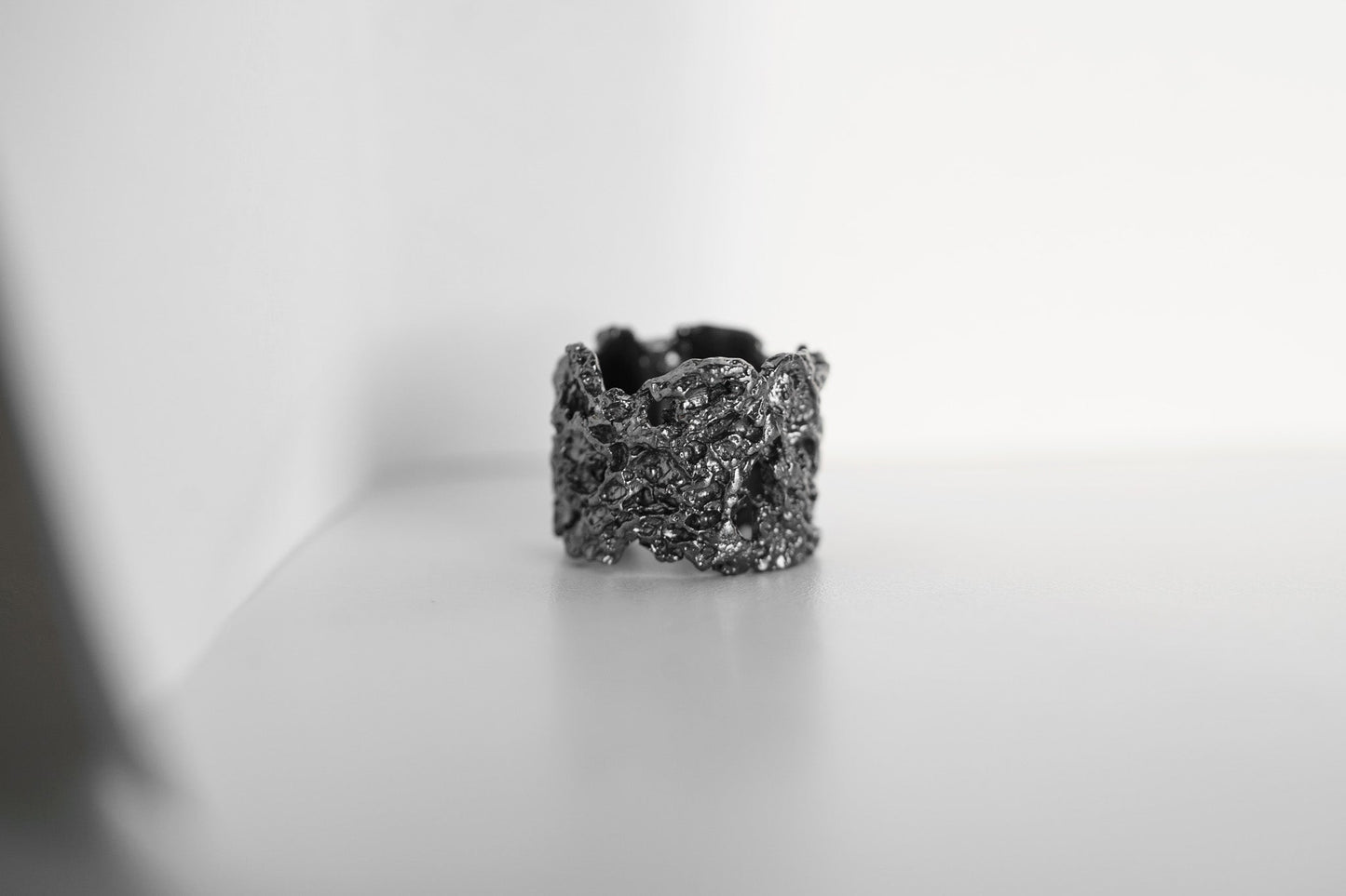 Ring "Bread" blackened (17 mm)