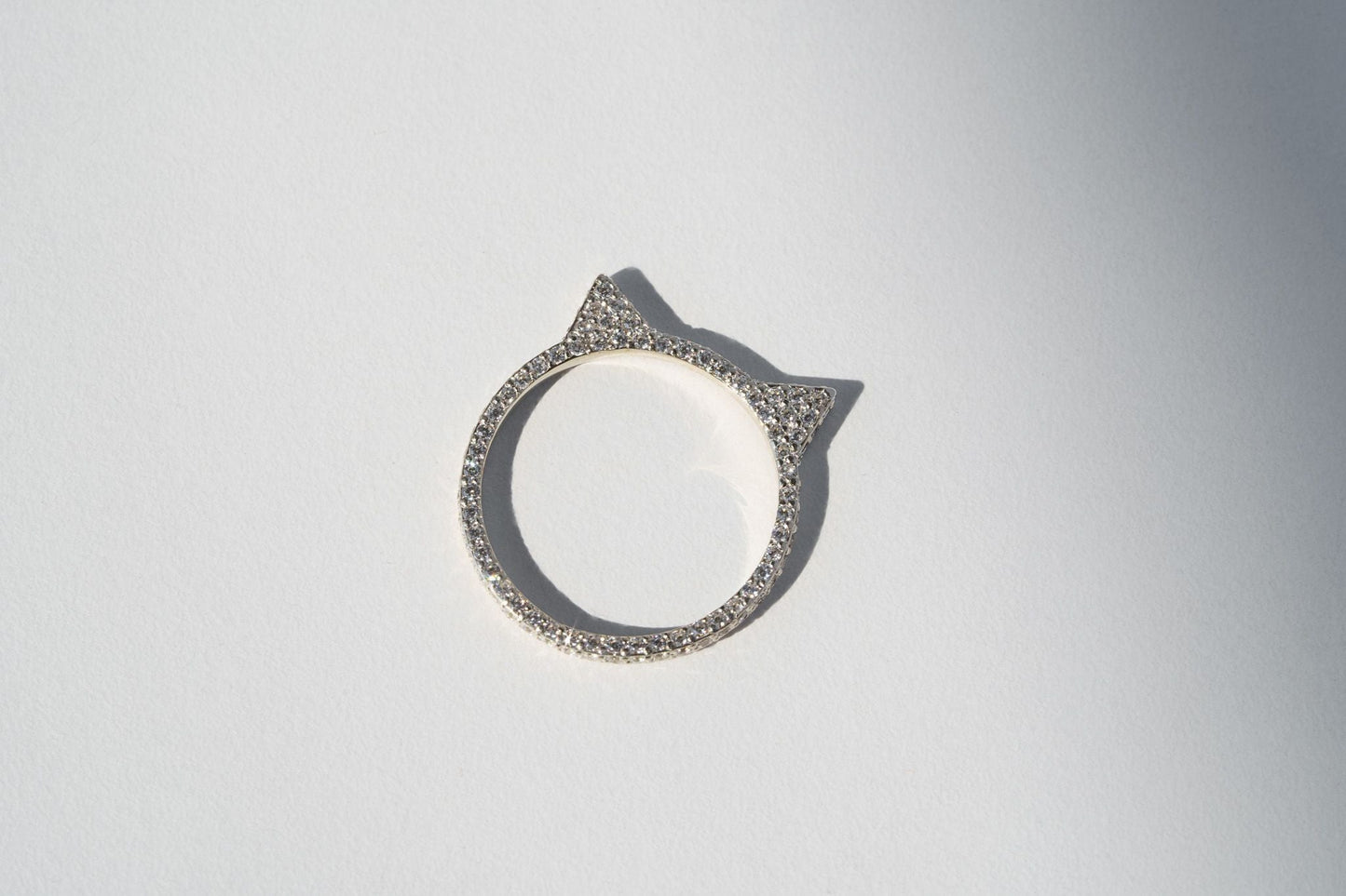 Ring "Ears" (Model 2) with gemstones