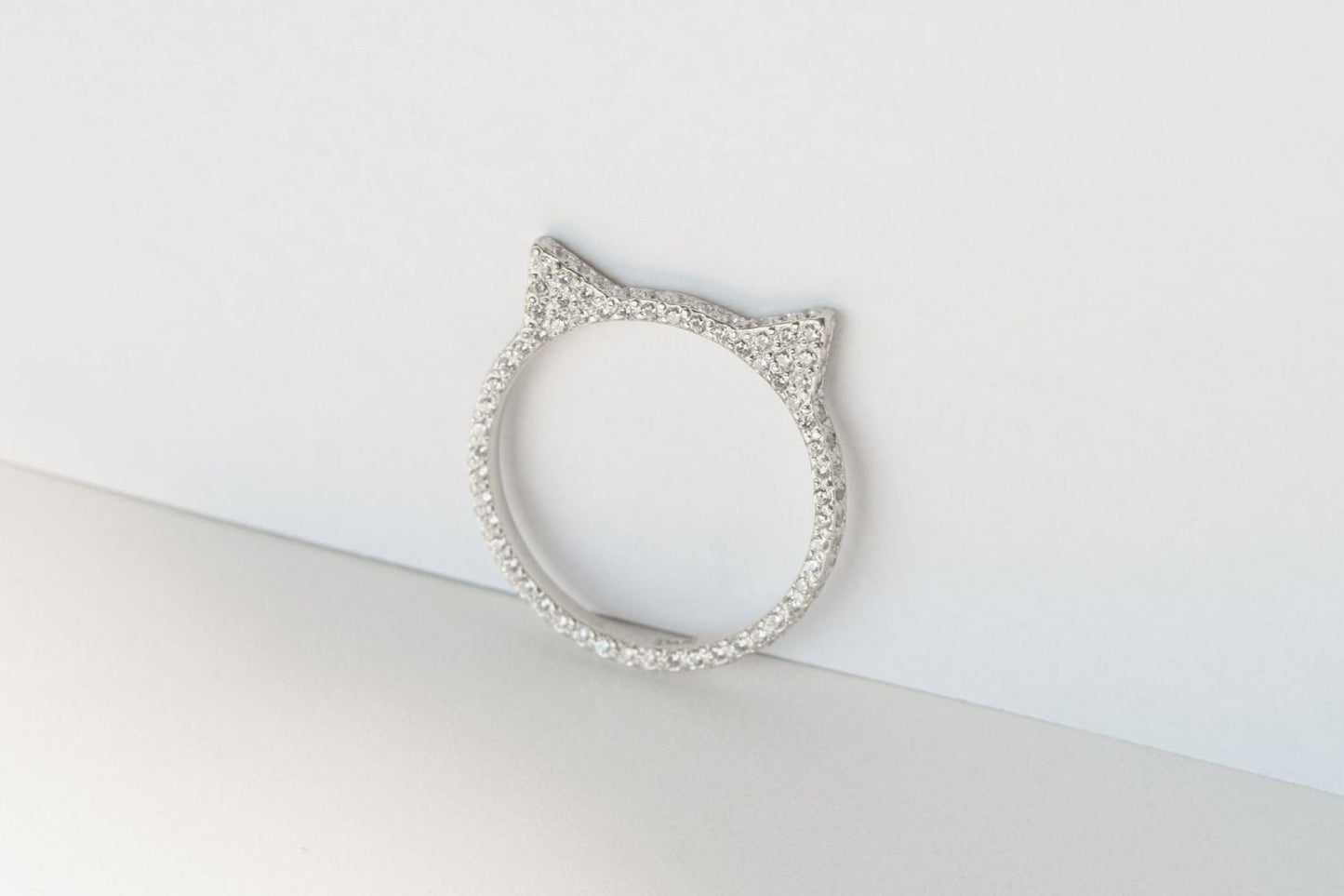 Ring "Ears" (Model 2) with gemstones