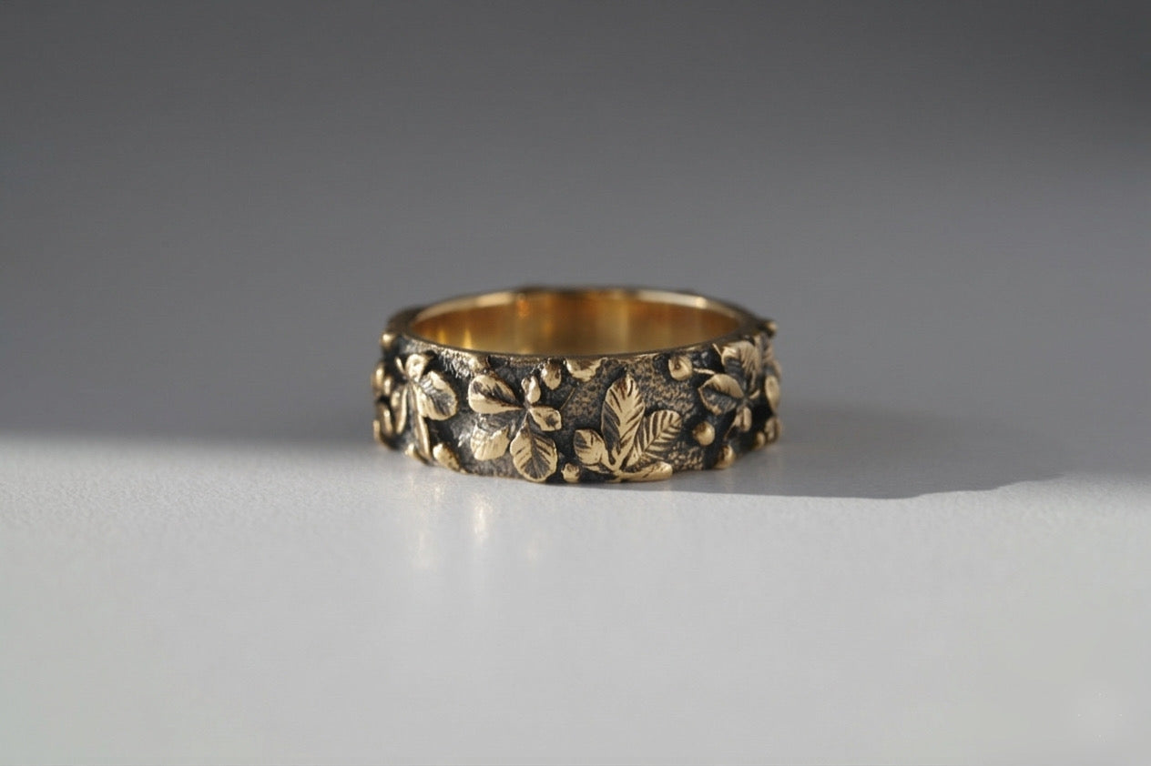 Ring "Chestnuts" blackened (6 mm)