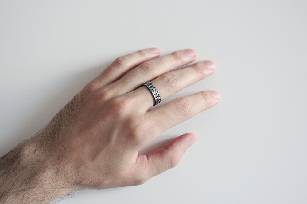 Ring "Dark moon" (5 mm) (texture 1)
