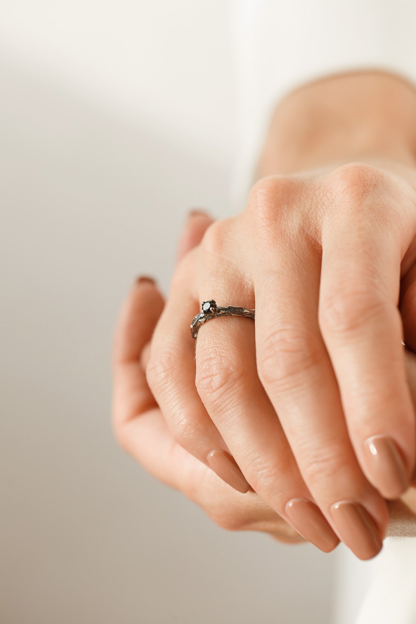 Ring "Dark vine" (gemstone 3,5 mm)
