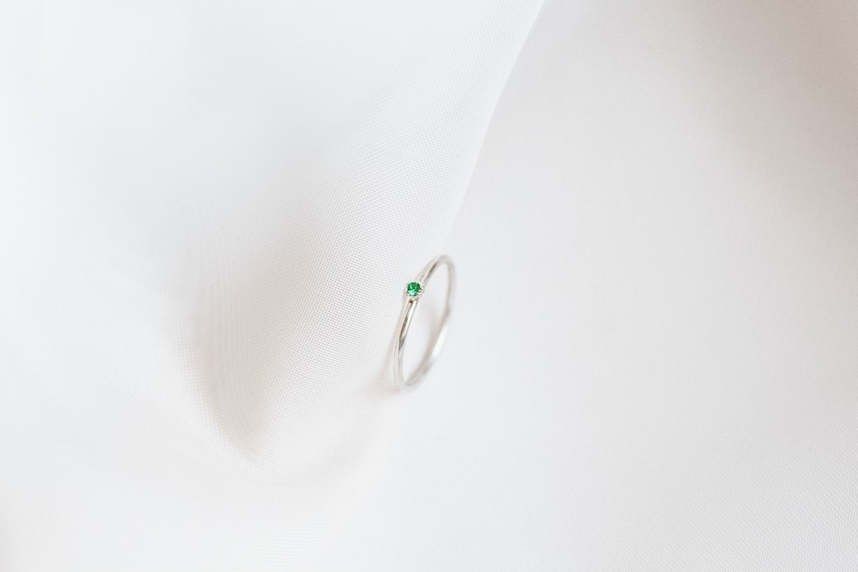 Ring "Dew" (gemstone 1.75 mm)