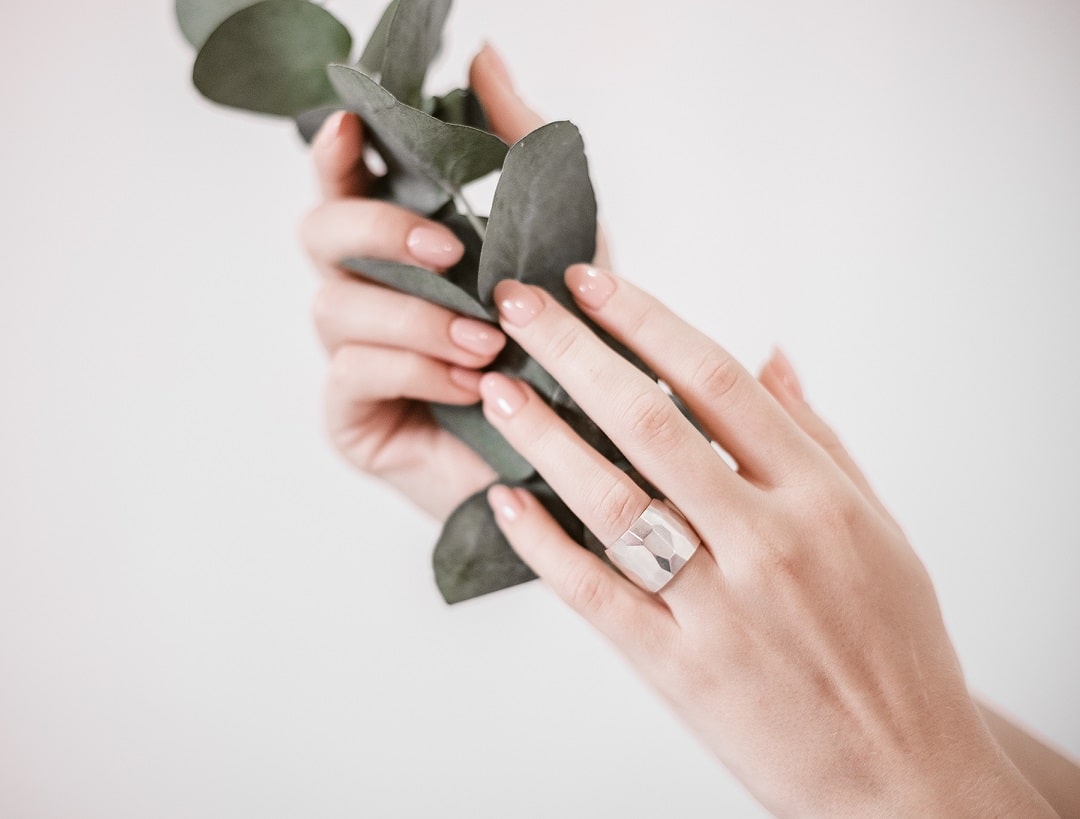 Wide ring "Facets" (15 mm)