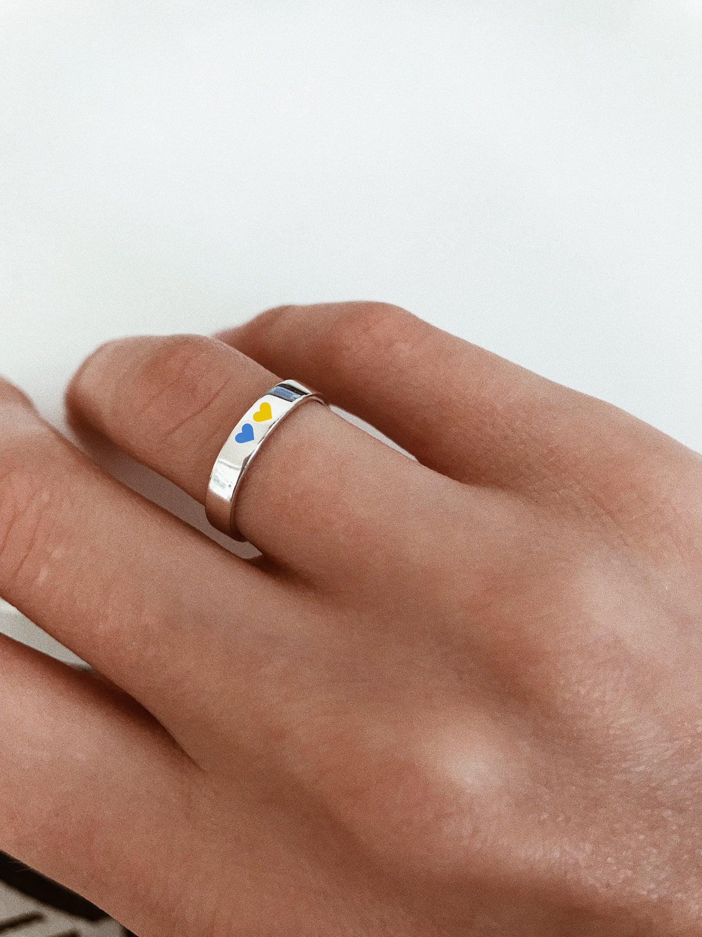 Ring "Favorite Country" (4 mm) two hearts