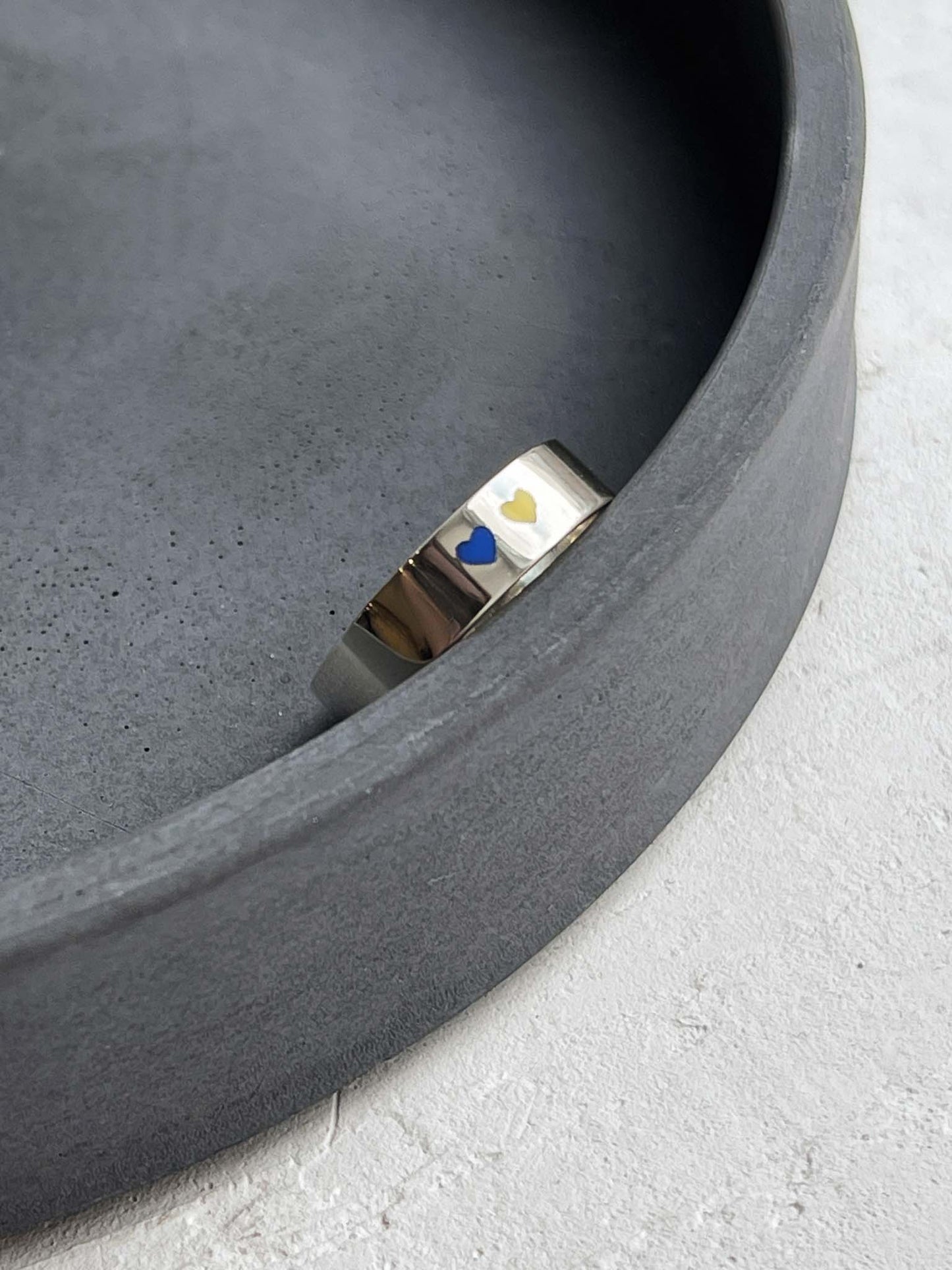 Ring "Favorite Country" (5 mm) two hearts
