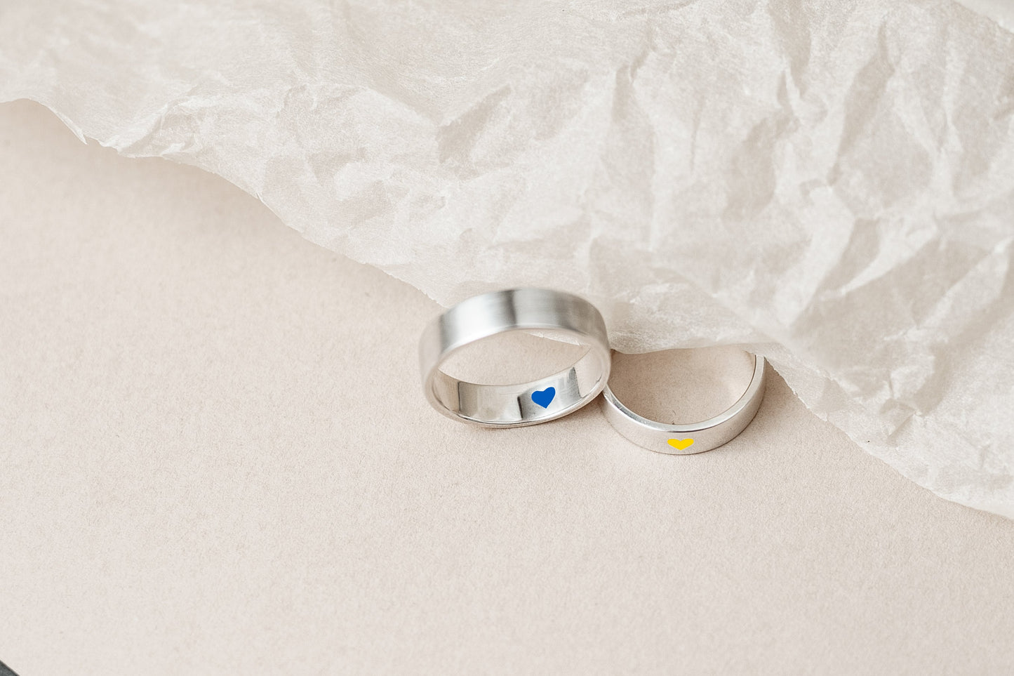 Engagement ring "Favorite Country" (5 mm) one heart