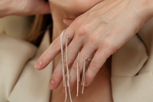 Ring "Four strings" (5.5 cm)