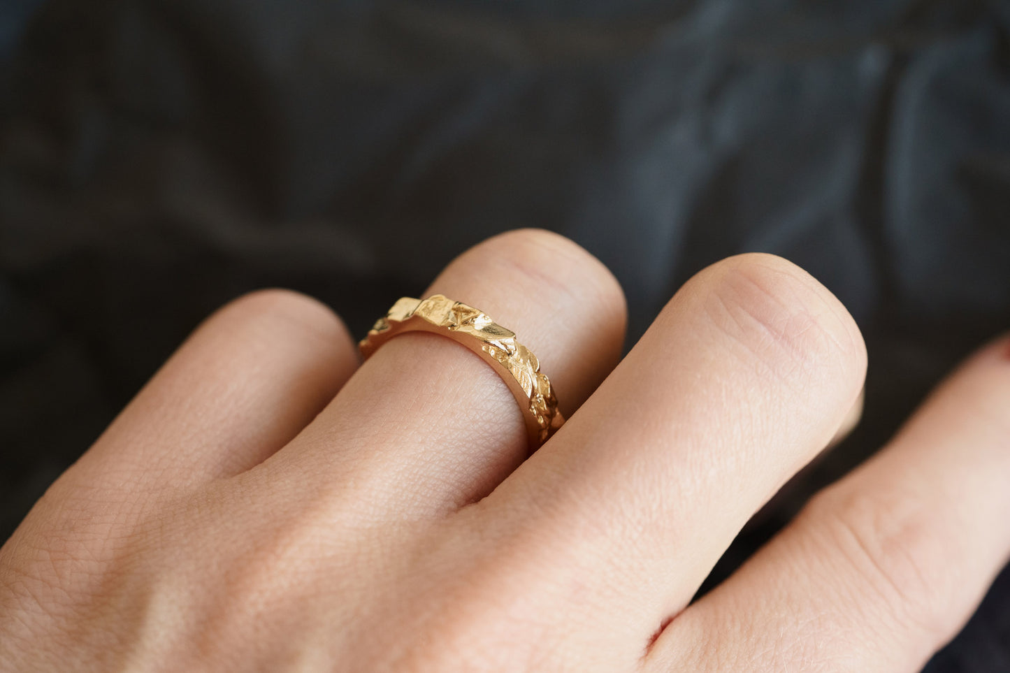 Ring "Granite rock" light (3 mm)